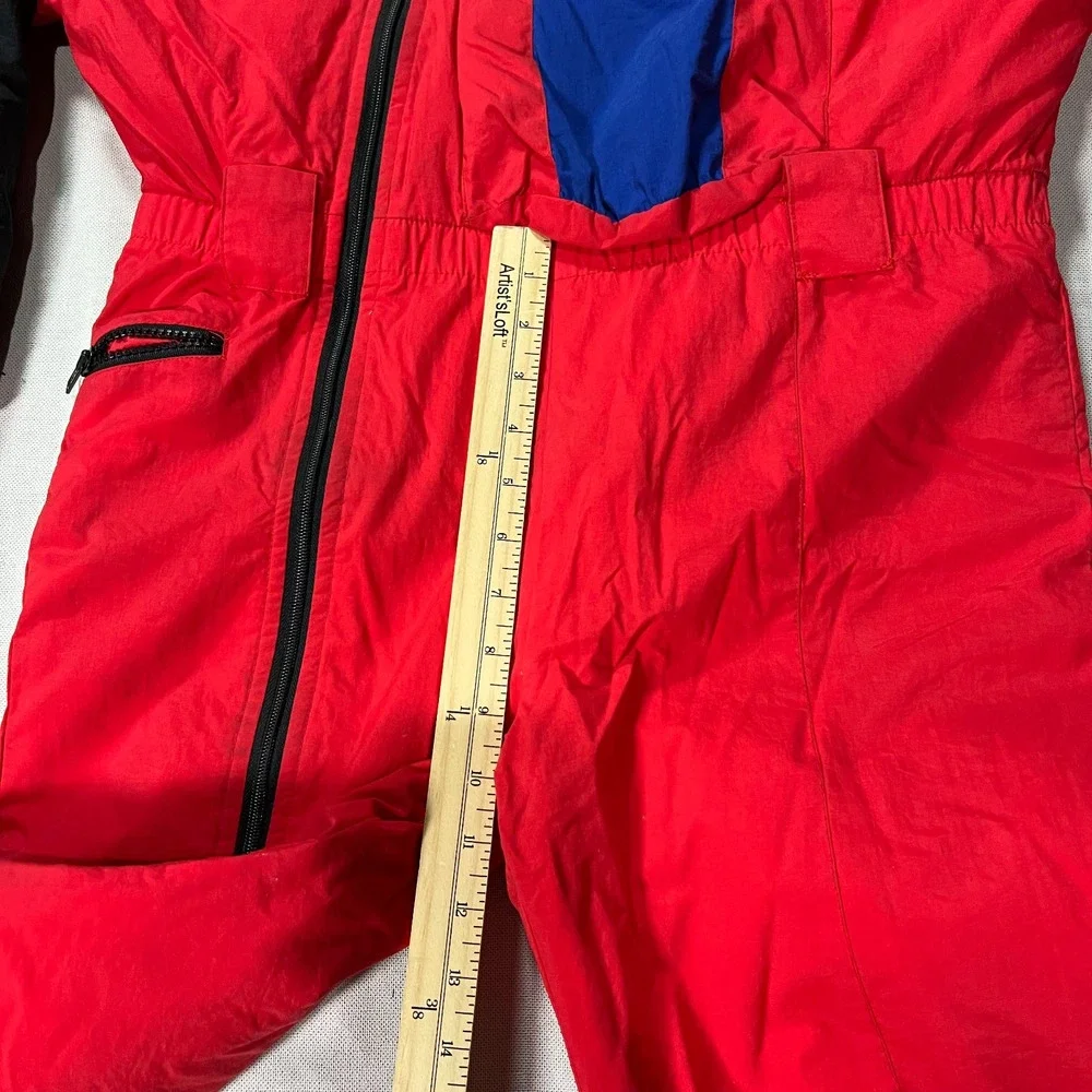 Vintage Ossi Skiwear One Piece Ski Suit Boys Sz XL Snow Suit Snowboard Retro